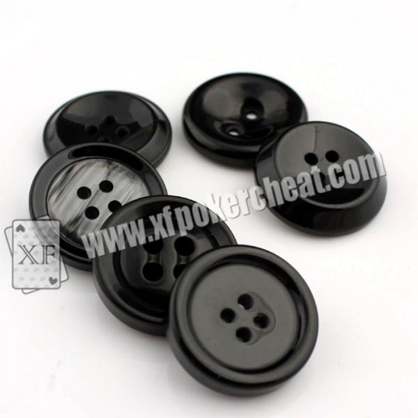 Circular Barcode Poker Scanner , Black Removable Shirt Button Camera