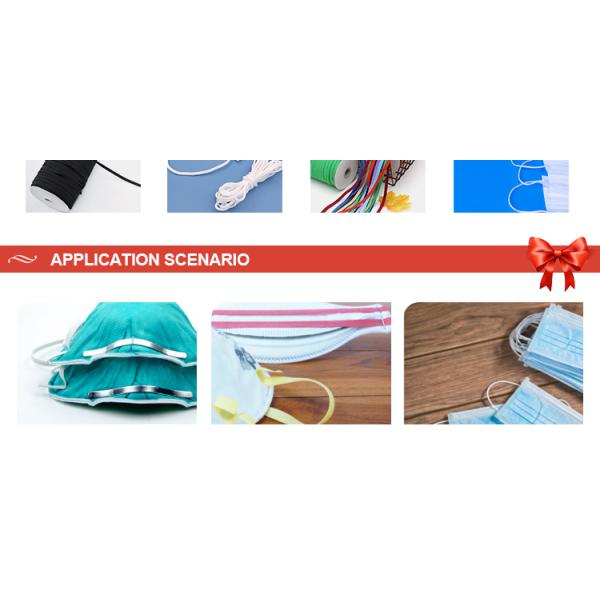 Elastic Cord Adjustable Strap Braided Cord 1/4 inch elastic cord