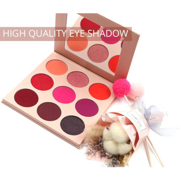 2019 New 9 Color Matte Eyeshadow Palette private label Makeup Shimmer Eye Shadow Palettes Cosmetics custom vegan makeup OEM
