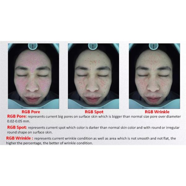 Portable Ai 20 Million Facial Scanner Skin Analyzer 3d Uv Magic Mirror