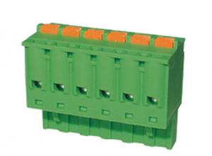 China RD235-5.08 Electrical PCB Spring Terminal Block 6 Pins For Wire Connecting on sale