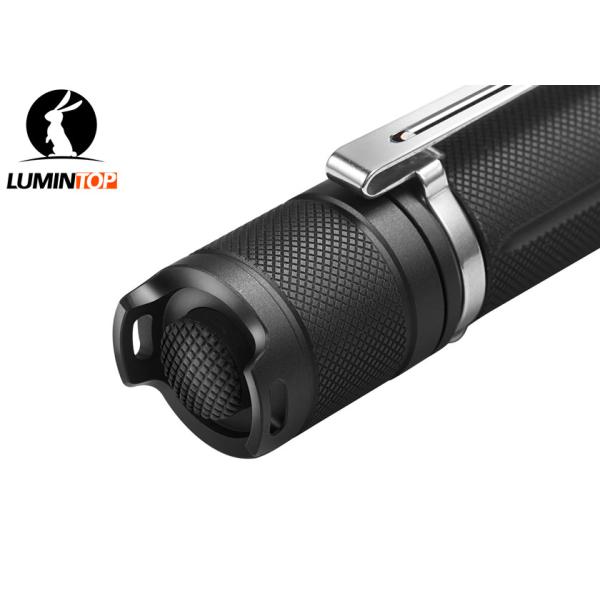 Portable Lumintop Ed25 Flashlight , USB Rechargeable LED Torch With Low Power Indicator