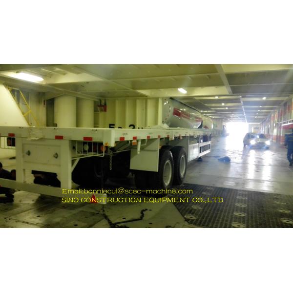 Carbon Steel Container Semi Trailer 3 Axle Flatbed Container Trailer 40ft