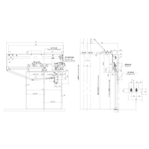PM Motor Elevator Door Components , Large Rotary Torque Lift Door Operator