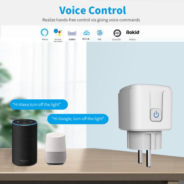 Cheap 110-240V Smart Electrical Socket Voice Control With Timer Function for sale