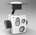 Three-axis Multi-sensor Micro Gimbal With IR + TV + LRF Uncooled FPA EO IR