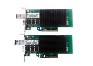 Best Femrice 10Gbps Dual Port Unidirectional Transmit Gigabit Ethernet Server Adapter PCIe x8 SFP+ Slots Network Controller wholesale