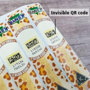 Security Wine Safety Label Printer Fluorescent Double Layer Stickers