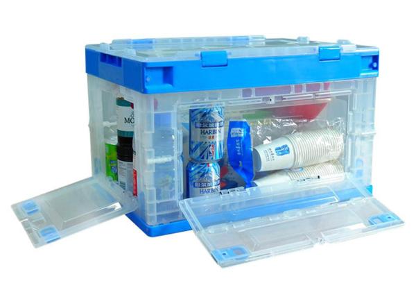Cheap Safe Plastic Storage Crates With Lids Plastic Storage Bin House Hold Using for sale