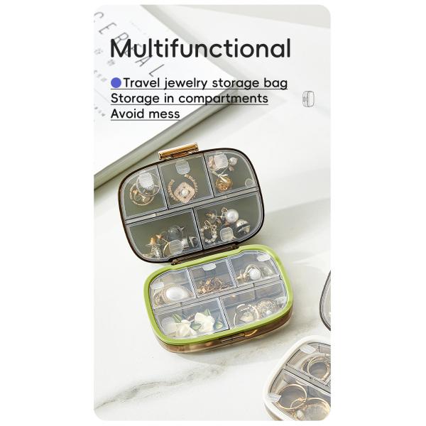 Travel Pill Organizer Box with Large Compartments Portable Pill Case Weekly Medicine Container for Vitamins Fish Oils Supplements