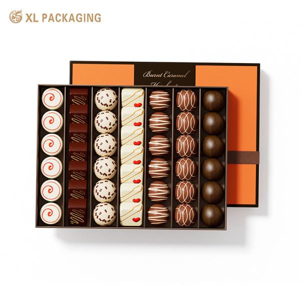 Foil Stamping Logo Square Rectangle Candy Chocolate Packaging Box Luxury With