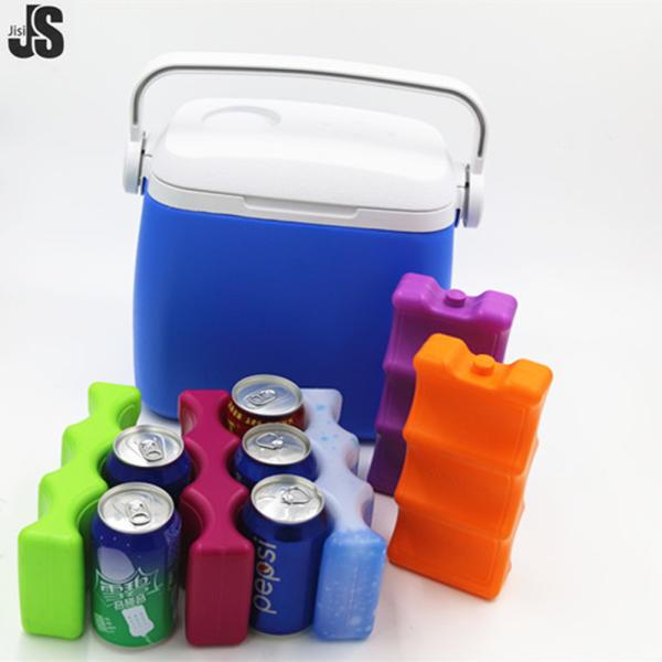 Food Grade HDPE Plastic Lunch Ice Packs Flask For Drinks Round Shape