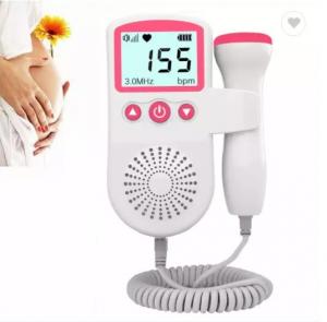 China Ultrasonic Heartbeat Detector Monitor Home Pregnancy Pregnant Fetal Heartbeat Doppler on sale