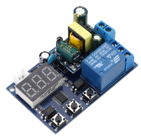 Cheap Delay Time Switch Kampa AC 110V 220V  Converter Program Switch  Self-lock Relay PLC Cycle Timer Module for sale