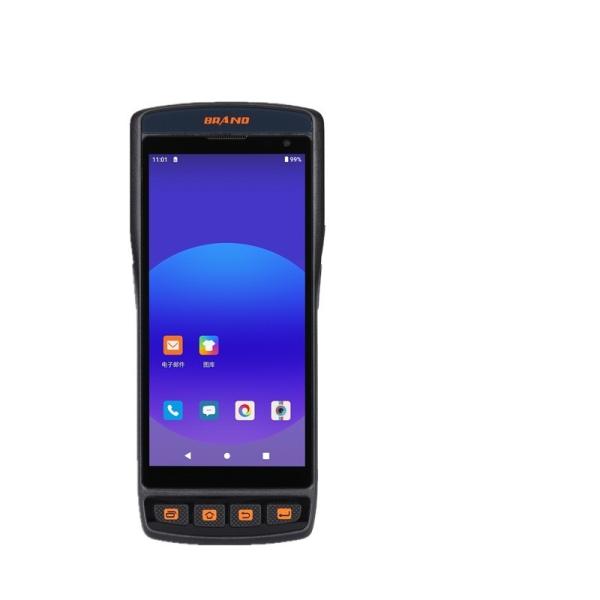 Cheap Rugged PDAs 2D QR Code Android 11 Mobile Data Terminal Courier Handheld Logistic PDA Barcode Scanner With Printer for sale
