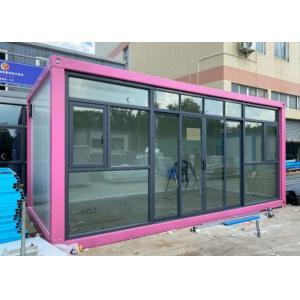 Glass Curtain Wall Steel Structure Prefabricated Container Home