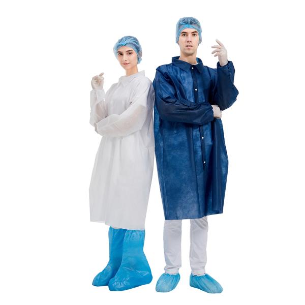 Hygienic Standard Disposable Lab Coats Nonwoven for Hospital