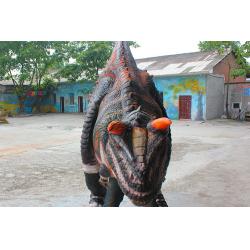 China Soft Silicone Rubber Realistic Dinosaur Costume , Realistic Raptor Suit for sale
