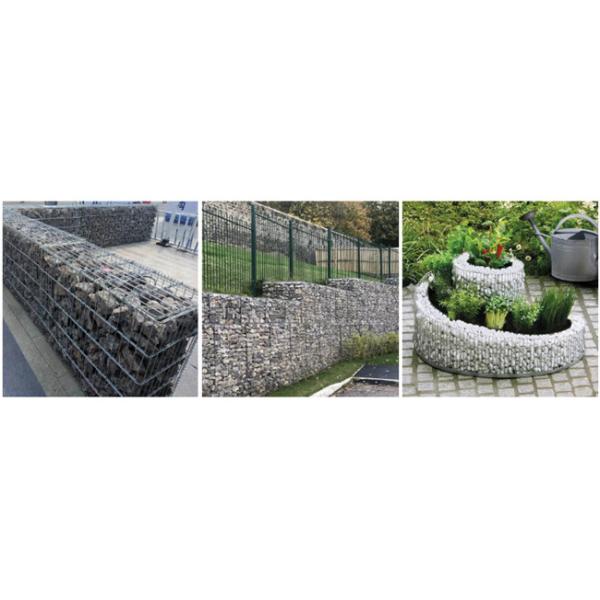Galvanized Galfan 50×50mm Welded Gabion Mesh For Designing Fence Retaining Wall