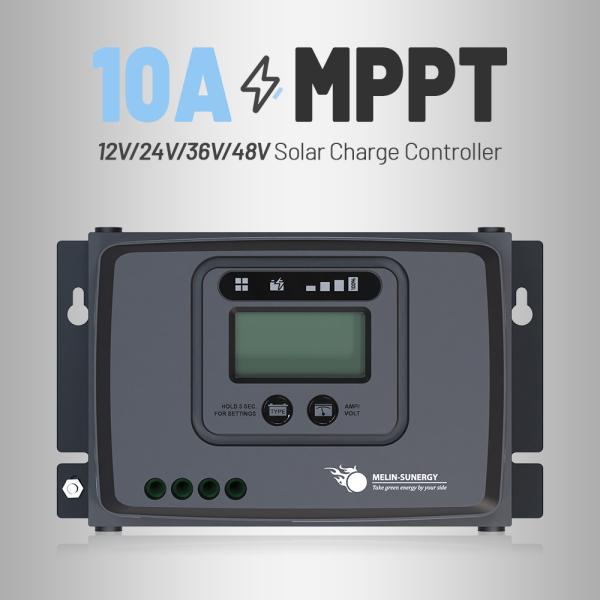 Cheap 10A Solar MPPT Charge Controller With 100V Input Voltage IP43 Protection for sale