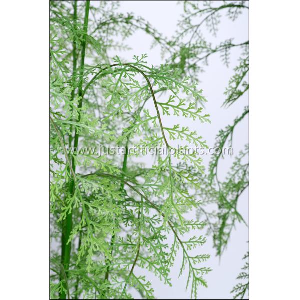 Multi Stems Artificial Hanging Fern Plants 360 Degree Viewing UV Resistance