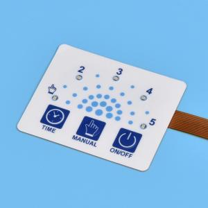 China Rim Embossing Shape LED Membrane Switch with Customized Design and 4oz To 8oz Operating Force on sale