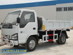 China ISUZU Dump Truck Tipper Garbage Dump Truck 130hp on sale
