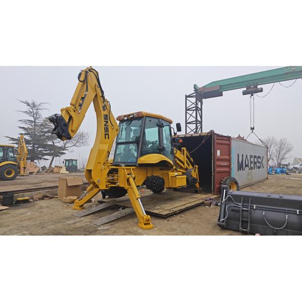 Backhoe Loader Shanmon 388H 4x4 2500kg Excavator Loader Retroexcavadora for Operation