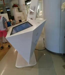 Best Customized White Windows10 43'' Infrared Stand Up Computer Kiosk ,Convenient Digital Query Machine wholesale