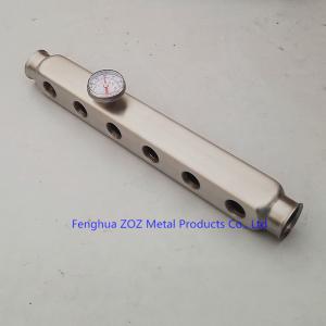 Best ZZ18009 Stainless Steel PEX Floor Heating Manifold Pipe, Stainless Steel Heating Bar Manifolds wholesale