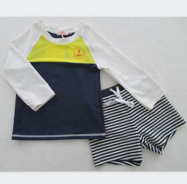 Cheap Long Sleeve Swimming Top Cute Baby Swimsuits Bond Lycra baby boy swimming suit for sale