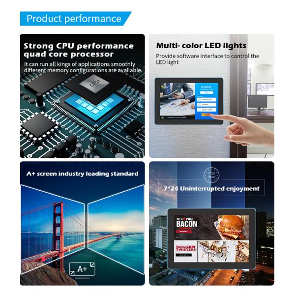 10.1 Inch POE Meeting Room Tablet with LED Light Bar