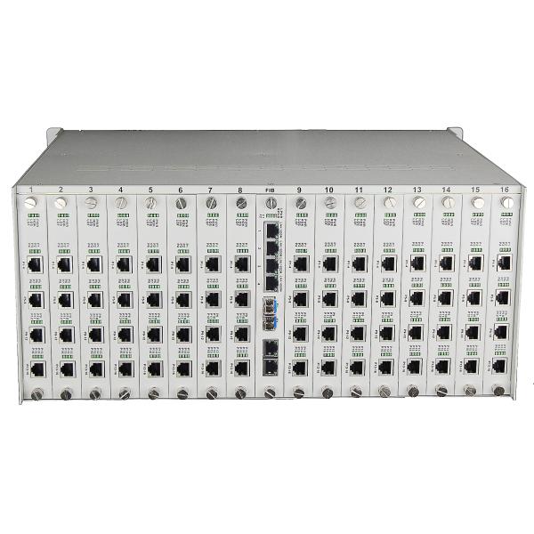 256 channel voice optical transmitter and receiver fiber optic network equipment.