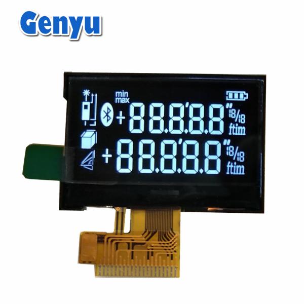 Cheap COG FPC VA LCD Segment Display White On Black SPI Interface For Rangefinder for sale