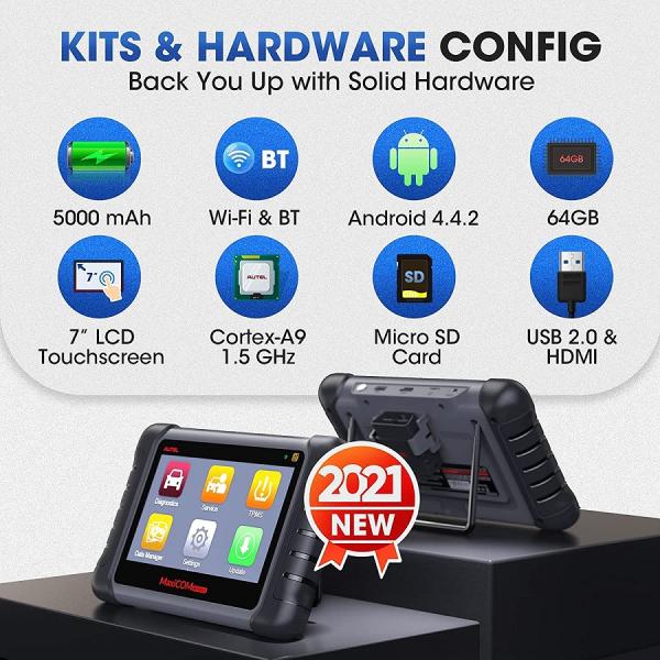 Autel MaxiCOM MK808TS MK808Z-TS Auto TPMS Relearn Tool Universal Tire Sensor Activation Pressure Monitor Reset Scanner