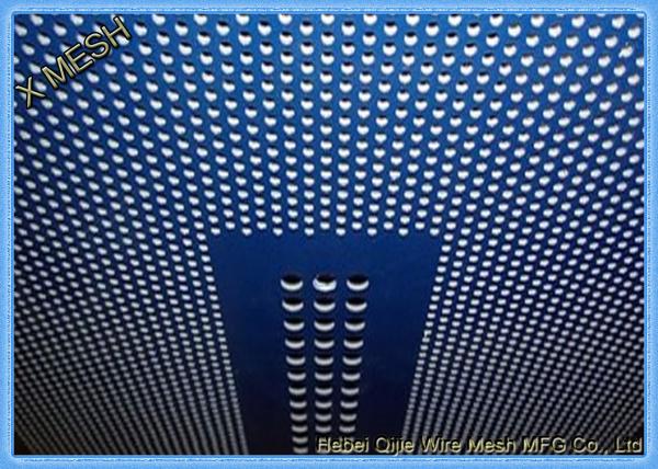Cheap Oval Hole  Powder Coated Decorative Metal Sheets With Patterned Openings Aluminum for sale