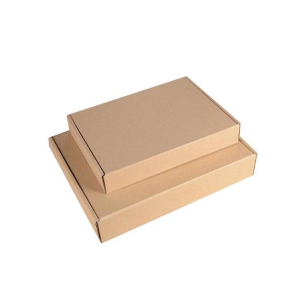 Customized E-flut Natural Brown Color Corrugated Shipping Boxes