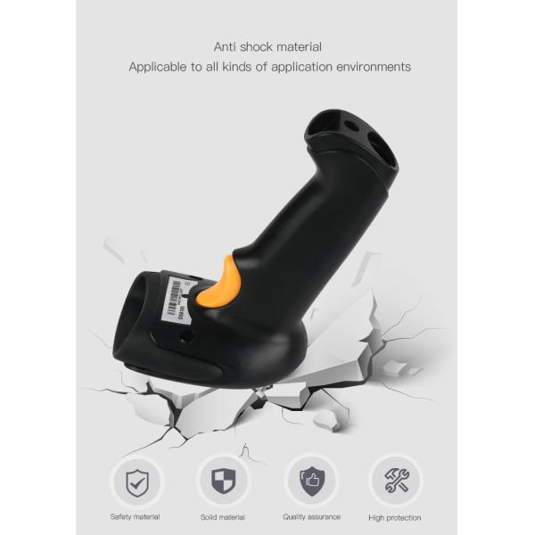 1D 2D CMOS Image Handheld Barcode Scanner Wireless 25CM/S Decoding Speed Durable