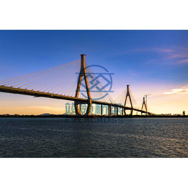 Composite Bridge Cable Stayed Bridges High Strength Metal Truss Bridge