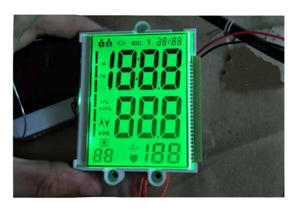 Cheap Custom LCD Positive 4 Digit Segment TN Lcd Panel Display For Sphygmomanometer for sale