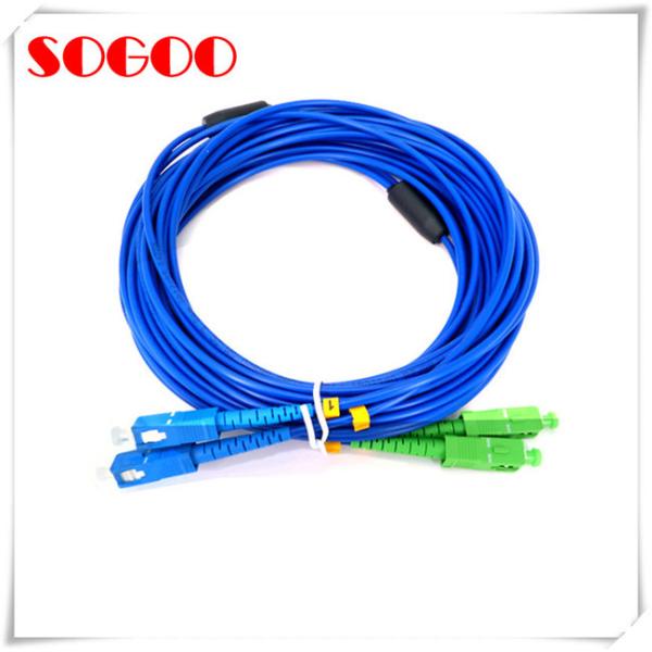 Indoor Armoured Fiber Patch Cord Jumper Lc/Upc - Lc/Upc Armored 2 Core Lszh