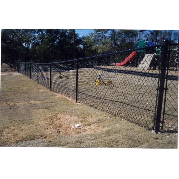 ASTM A 392 heavily galvanized chain link fence with 6ga wire