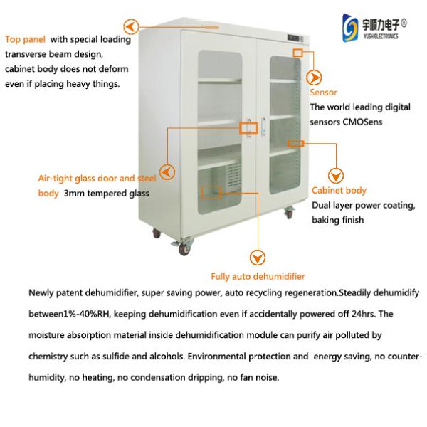 Plastic Material Dehumidifier Proof Cabinets Dry Box For Camera Lens