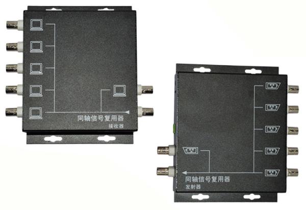Cheap Coaxial Cable 8 / 16 Channel Analog Video Multiplexer With Transmitter / Receiver for sale