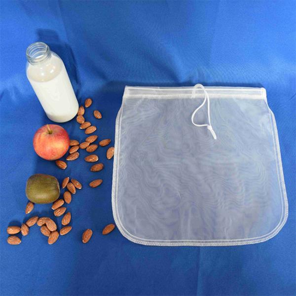 Reusable Nylon Mesh Filter Bags , Nut Milk Filter Bag 9"×12" 10"×12" 12"×12" 13"×12"