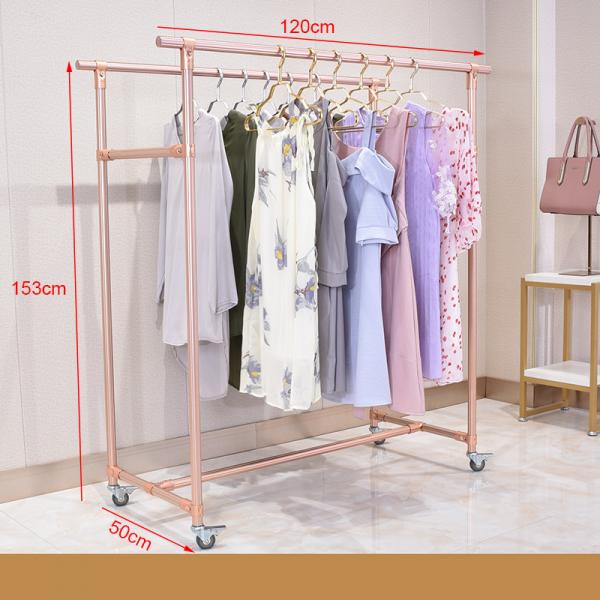 Cheap Shop Metal Dress Drying Stand Powder Coated Laundry Room Drying Rack for sale