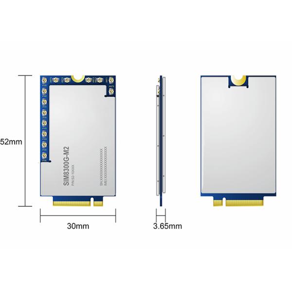 Multi Band SIM8300G-M2 4.4V 5G LTE Module M.2 Up To 7Gbps Data Transfer