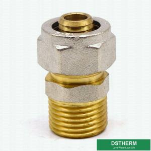 China 16mm Pex Pipe CW617N Brass Compression Fittings Male Threaded on sale