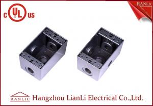 Best 1/2 3/4 Two Gang Electrical Box Waterproof Terminal Box Powder Coated , UL Listed wholesale