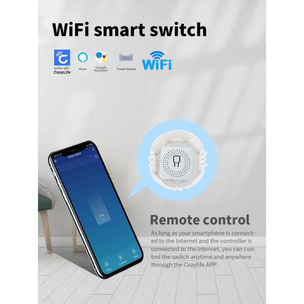 DIY MINI Homekit Wall Switch Button Modifier Relay Module Work with tuya wifi app support voice control function